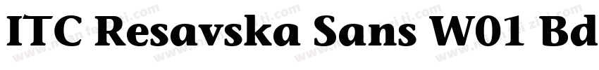 ITC Resavska Sans W01 Bd字体转换